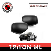 Door Mirror Cover Trim Matte Black Guard to suit Triton ML 2006-2009